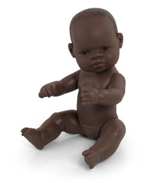 Image de Poupée fille africaine, 32 cm